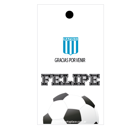 Tarjetas largas con cinta Racing 20u